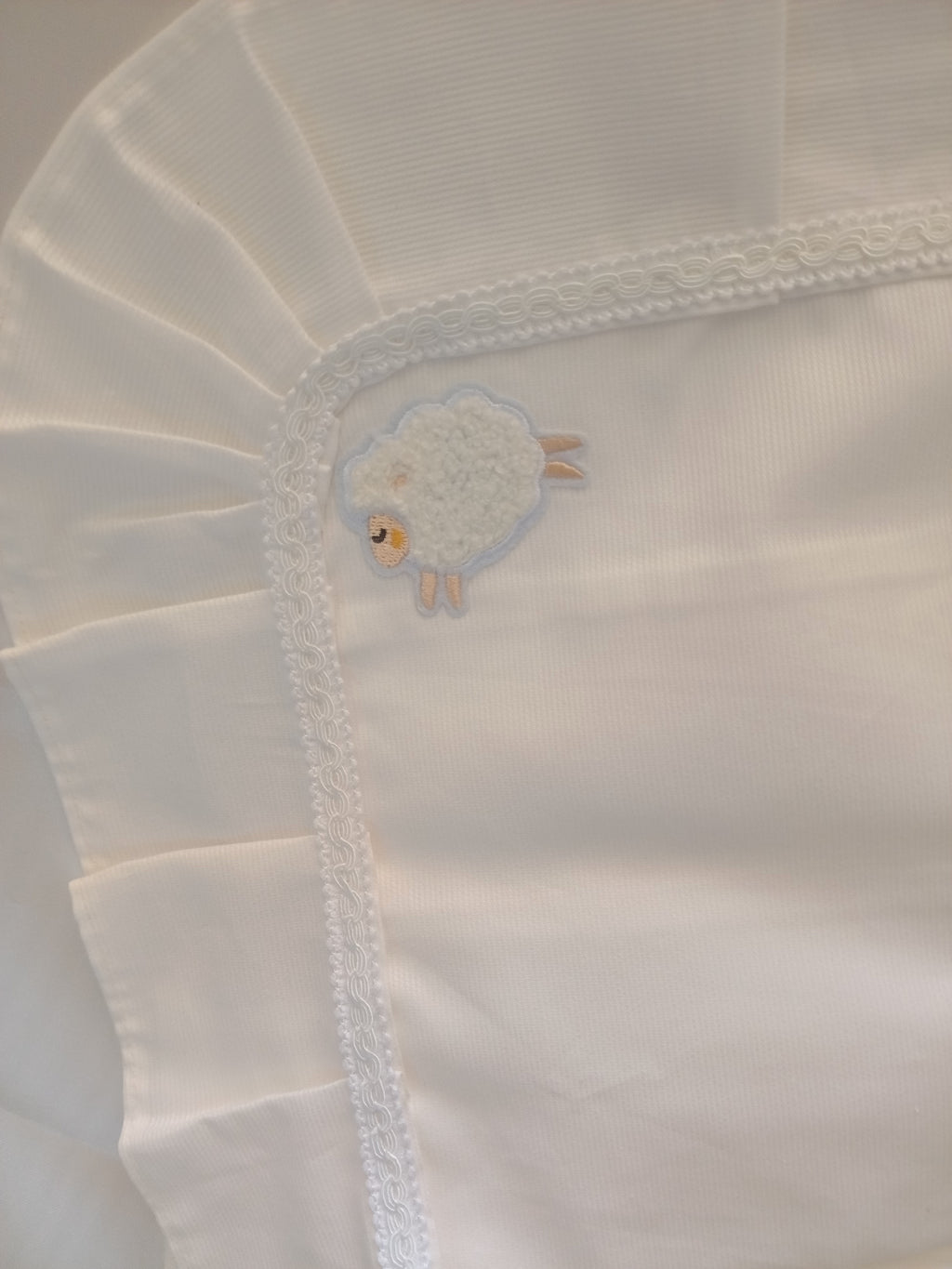 Set Carrozzina con Lenzuolo in Cotone – Realizzato a Mano, Neonato, Personalizzabile