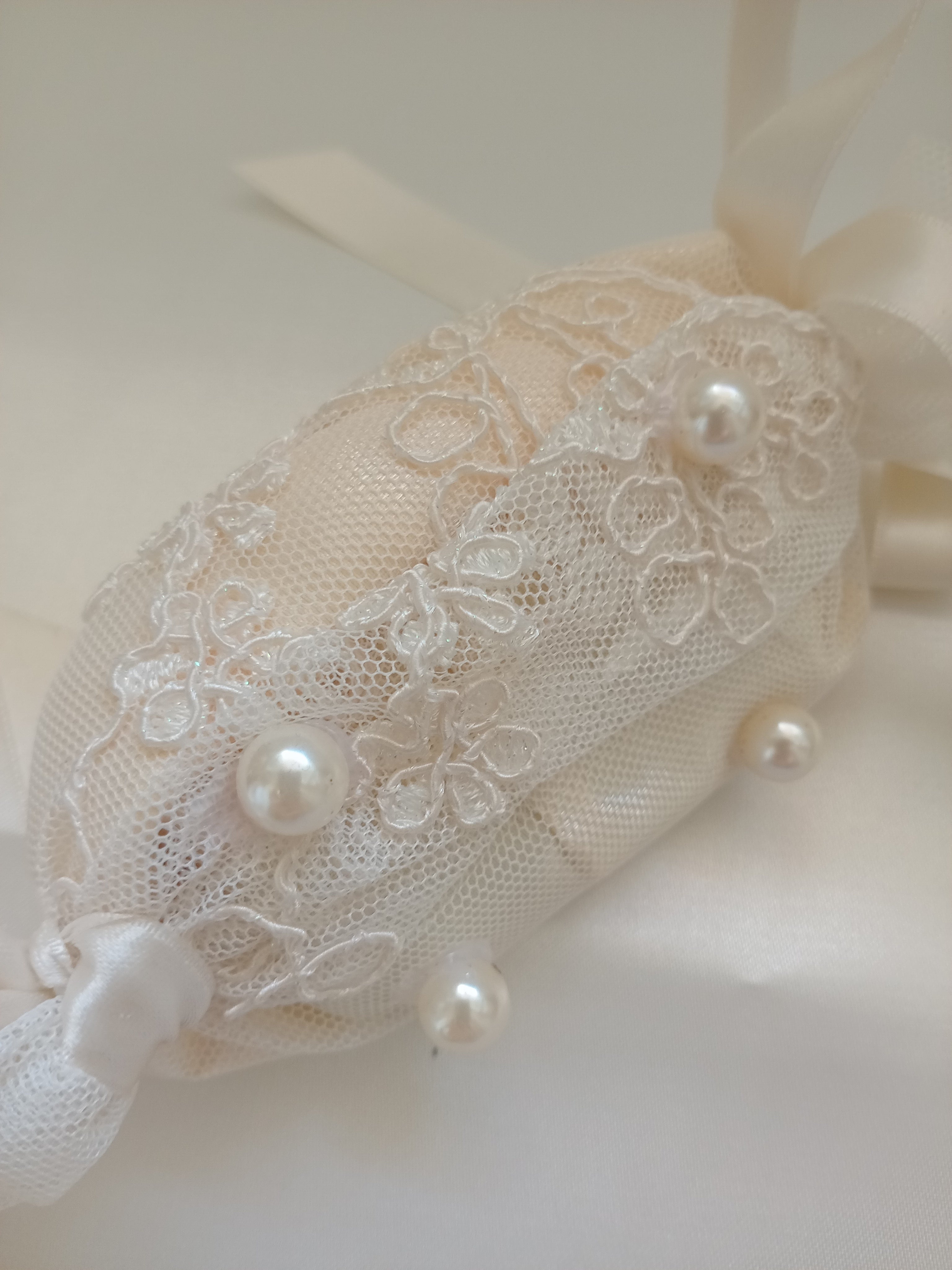 Saponetta a Caramella in Pizzo – Bomboniera Matrimonio Fatta a Mano