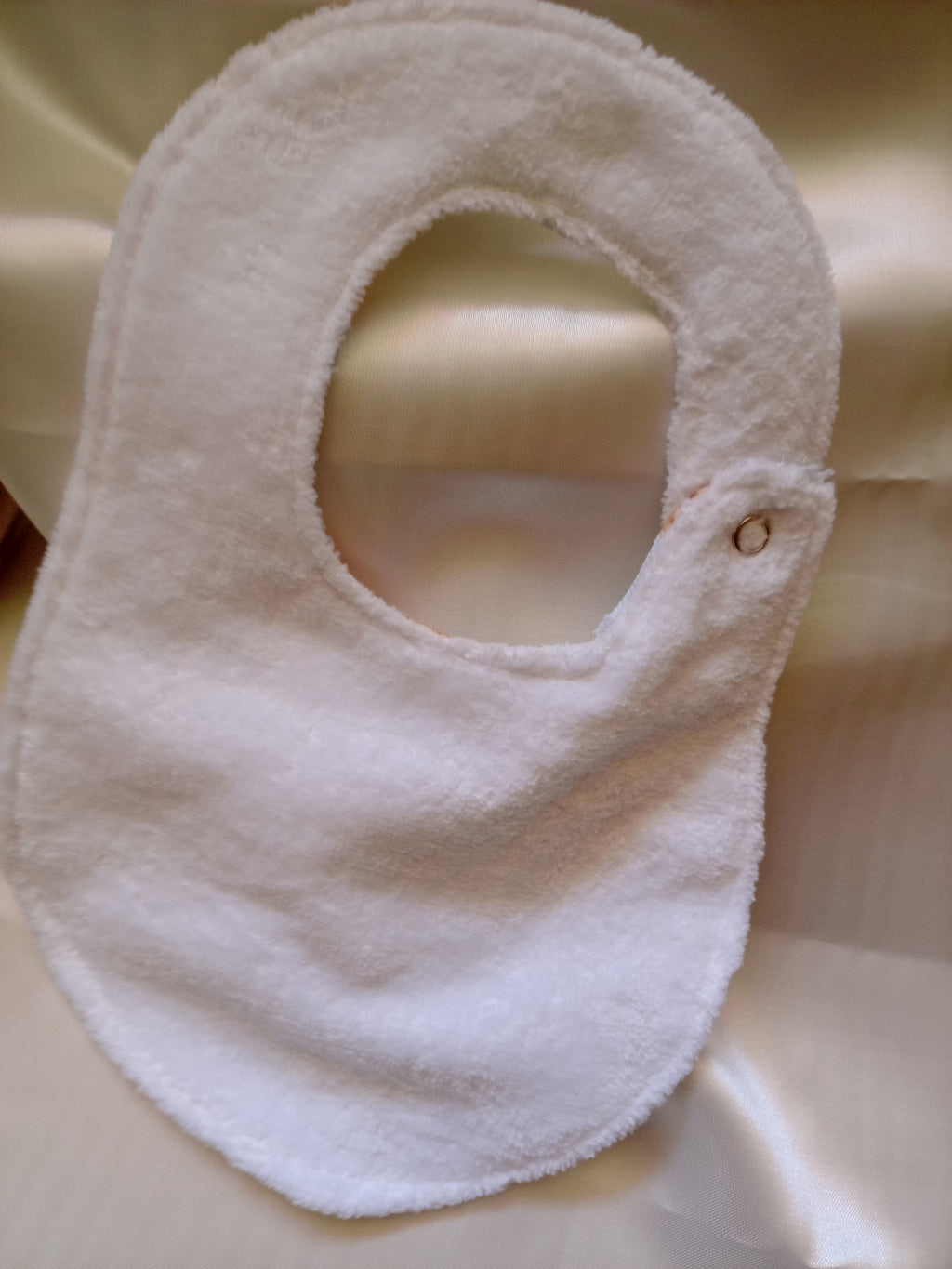 Bavaglino Neonato in Cotone e Spugna – Realizzato a Mano, Personalizzabile con Nome