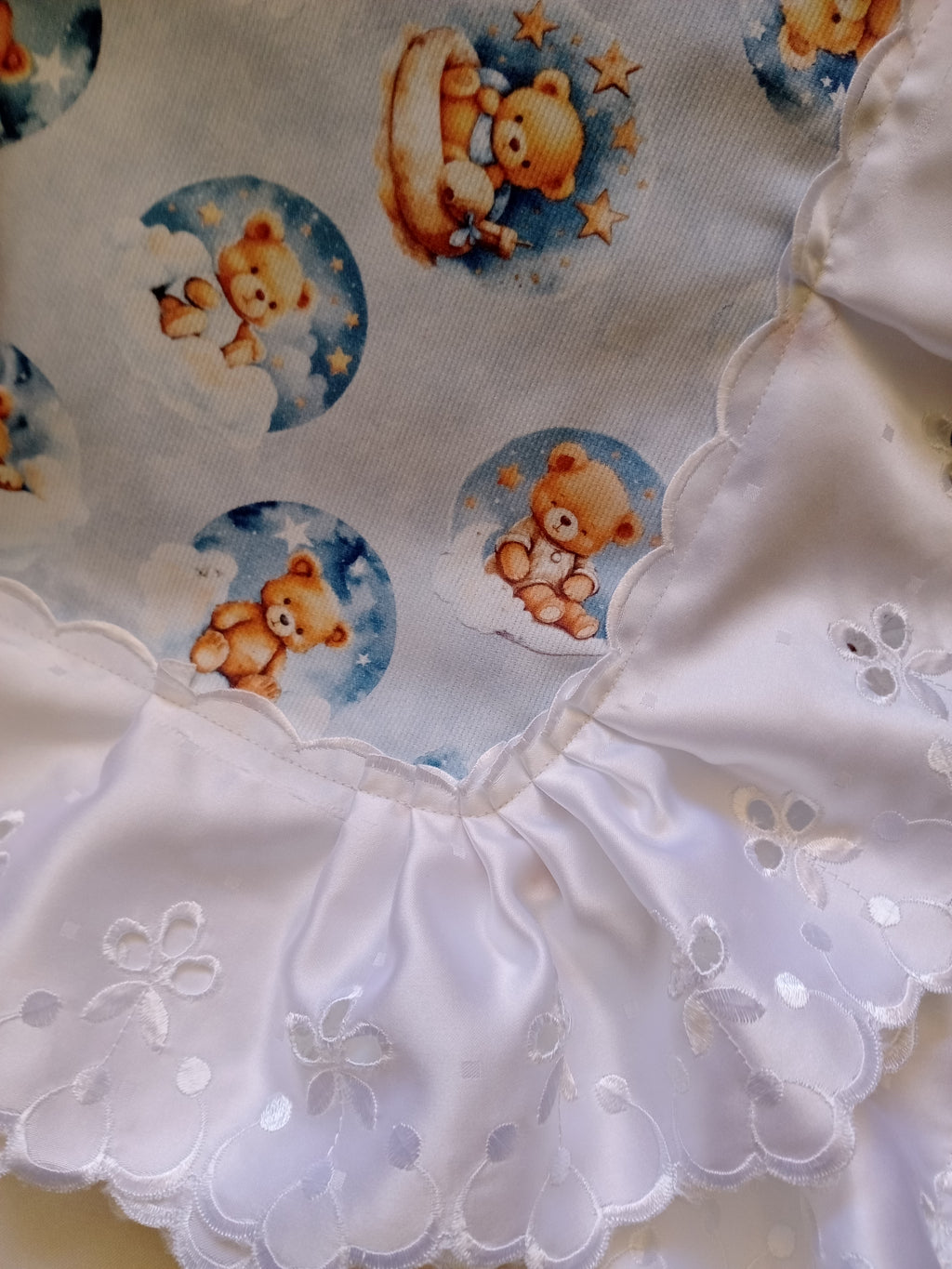 Set Coperta Lettino a Sacco con Lenzuolo in Cotone – Realizzato a Mano, Neonato, Personalizzabile