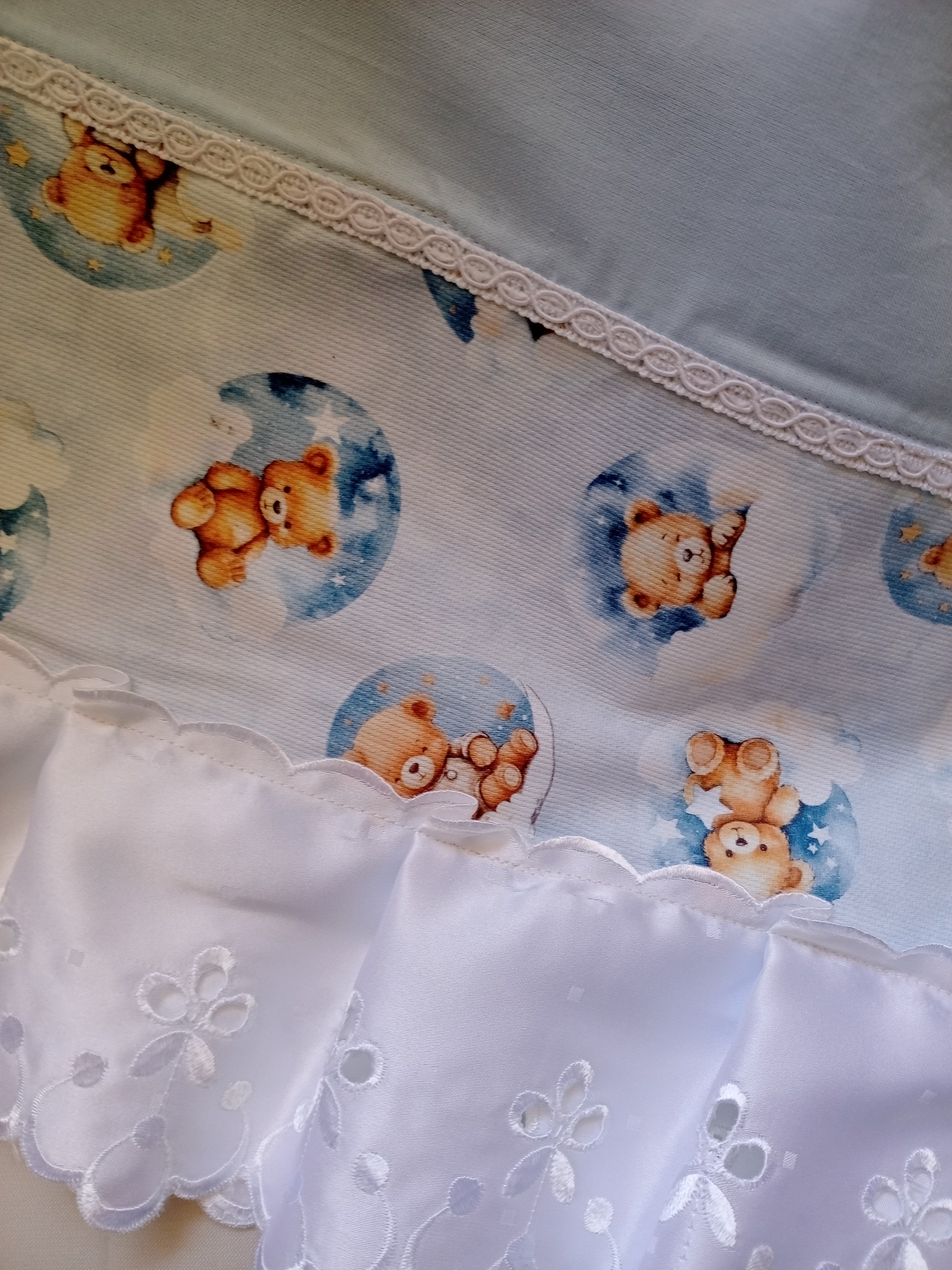 Set Coperta Lettino a Sacco con Lenzuolo in Cotone – Realizzato a Mano, Neonato, Personalizzabile