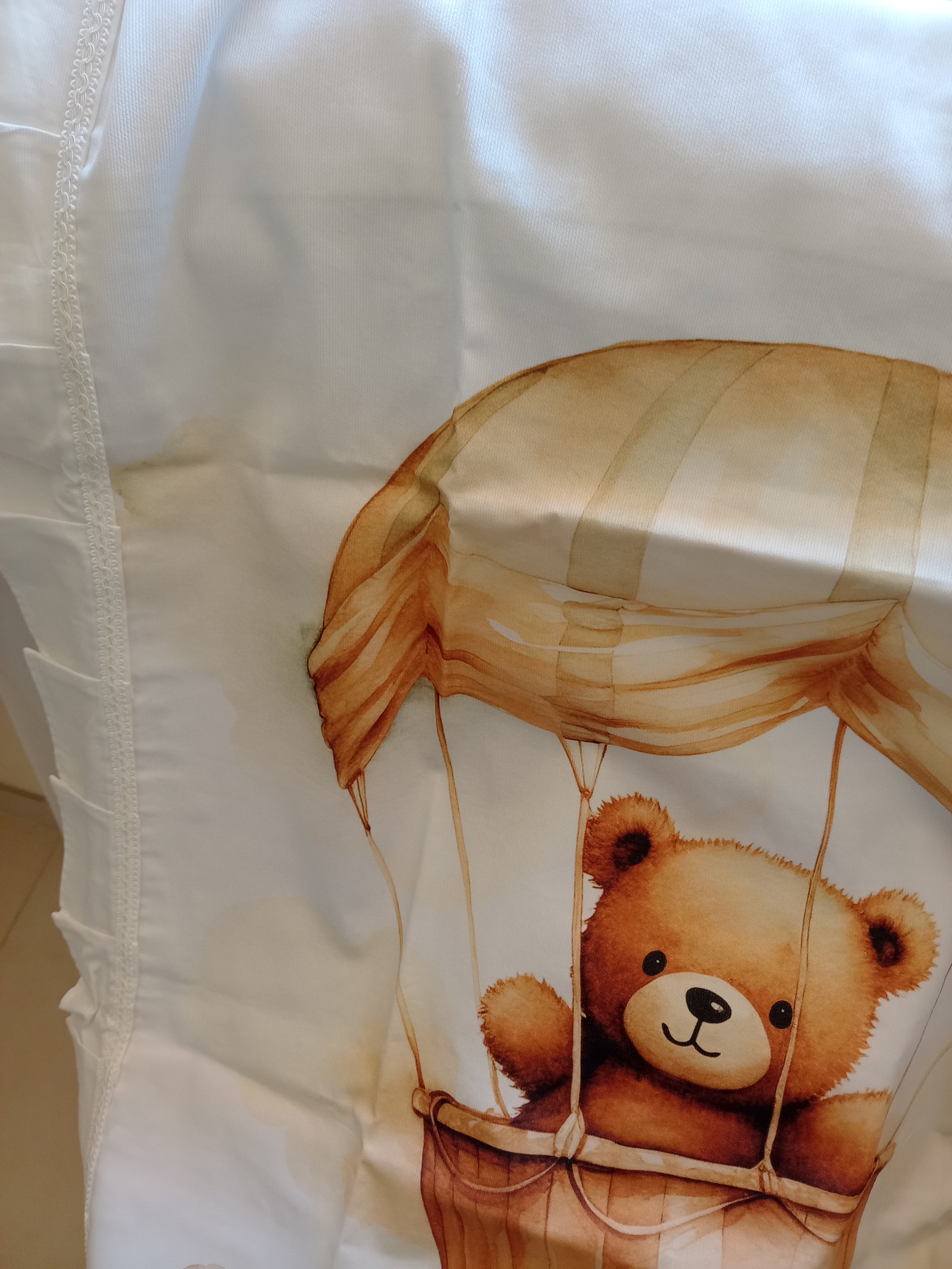 Set Carrozzina con Lenzuolo in Cotone – Realizzato a Mano, Neonato, Personalizzabile