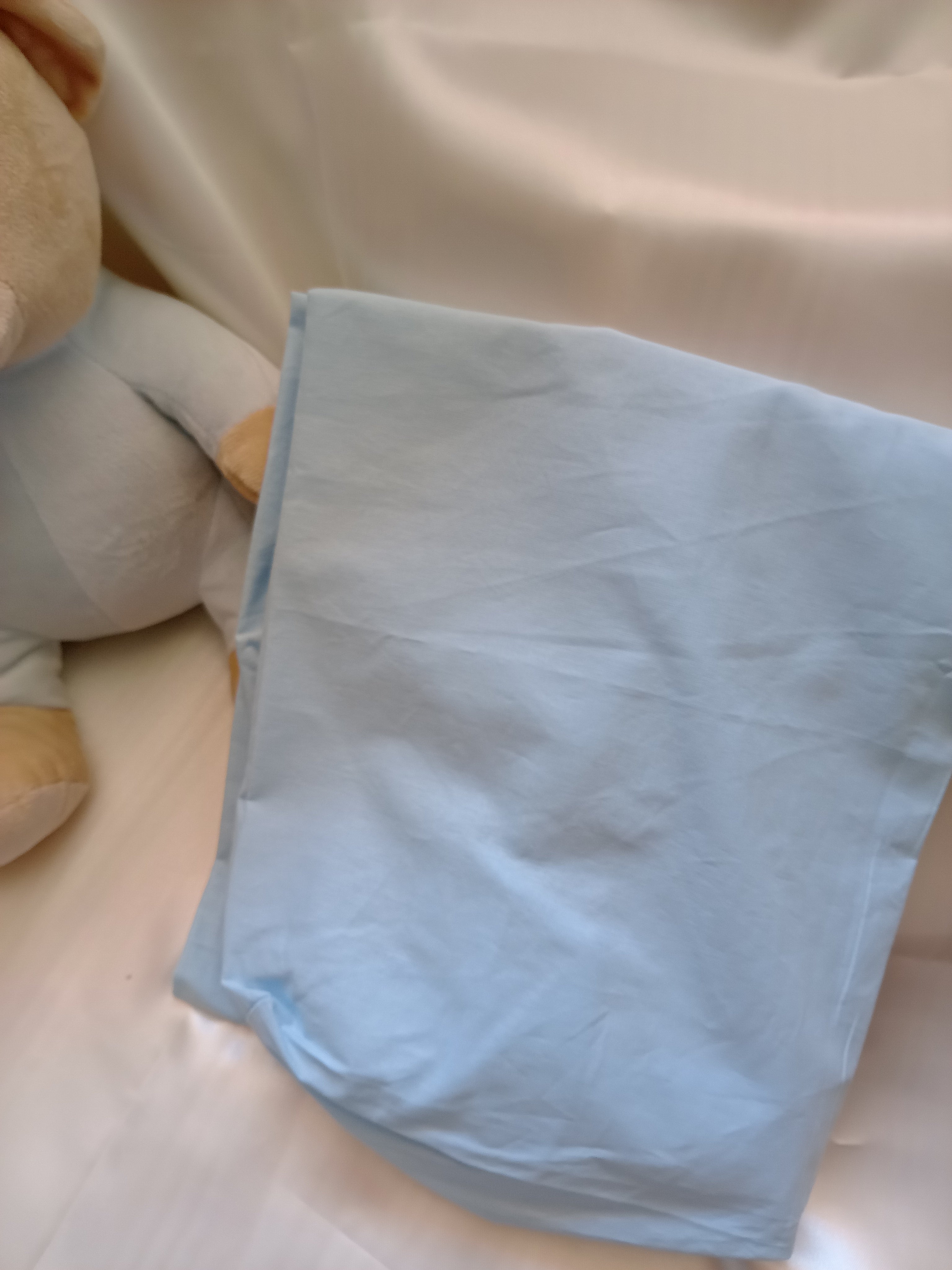 Set Coperta Lettino a Sacco con Lenzuolo in Cotone – Realizzato a Mano, Neonato, Personalizzabile