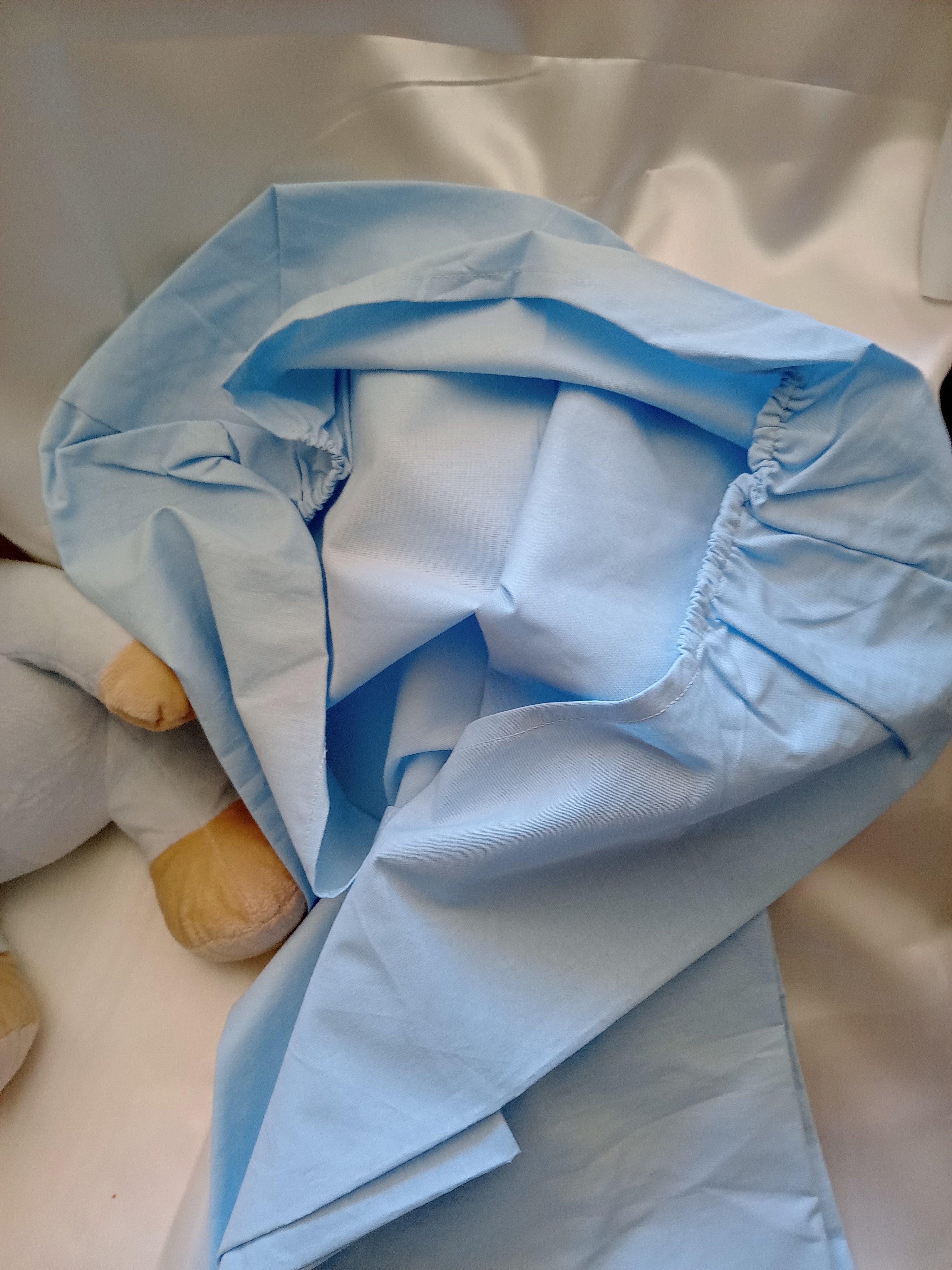 Set Coperta Lettino a Sacco con Lenzuolo in Cotone – Realizzato a Mano, Neonato, Personalizzabile