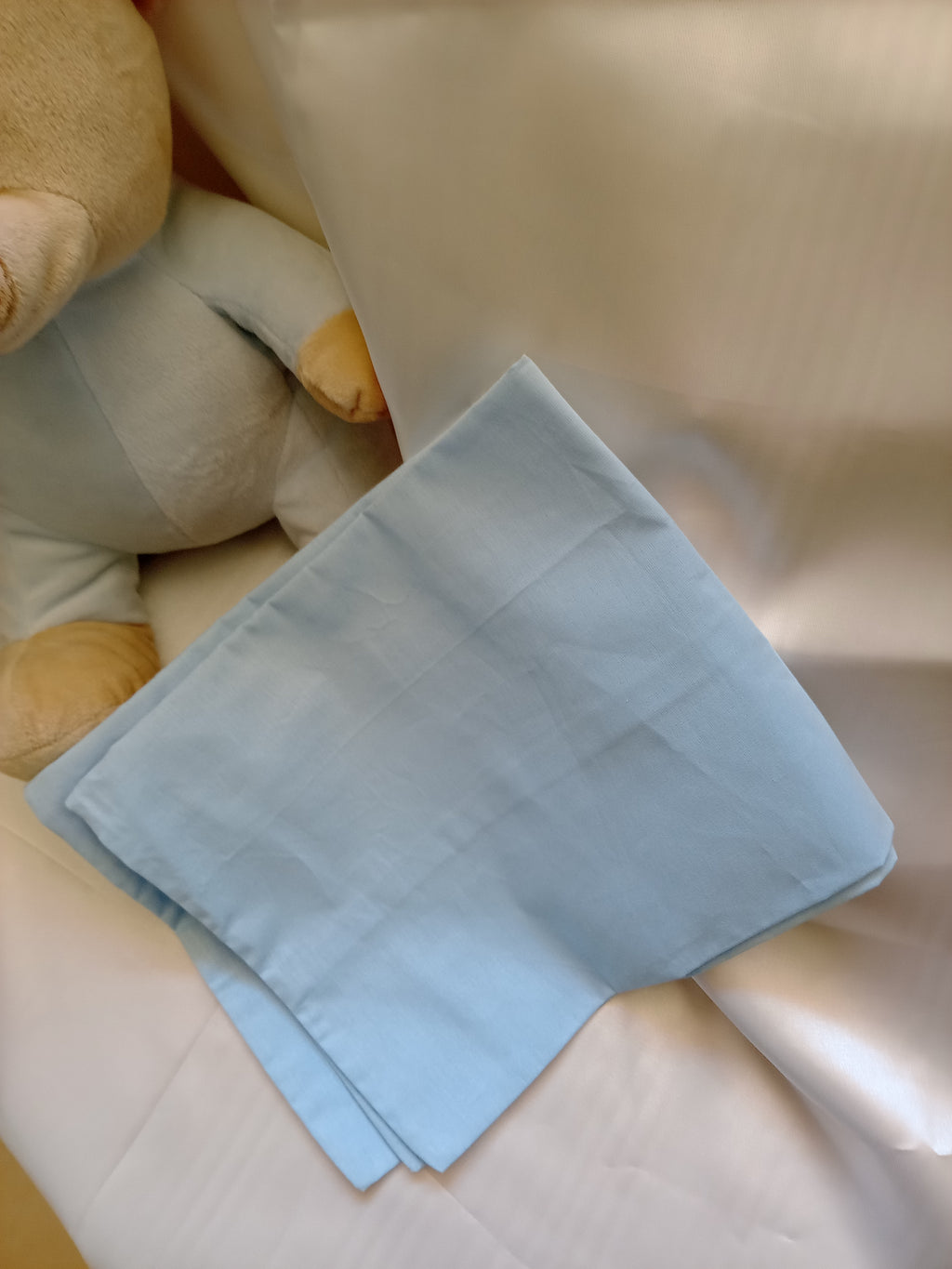 Set Coperta Lettino a Sacco con Lenzuolo in Cotone – Realizzato a Mano, Neonato, Personalizzabile