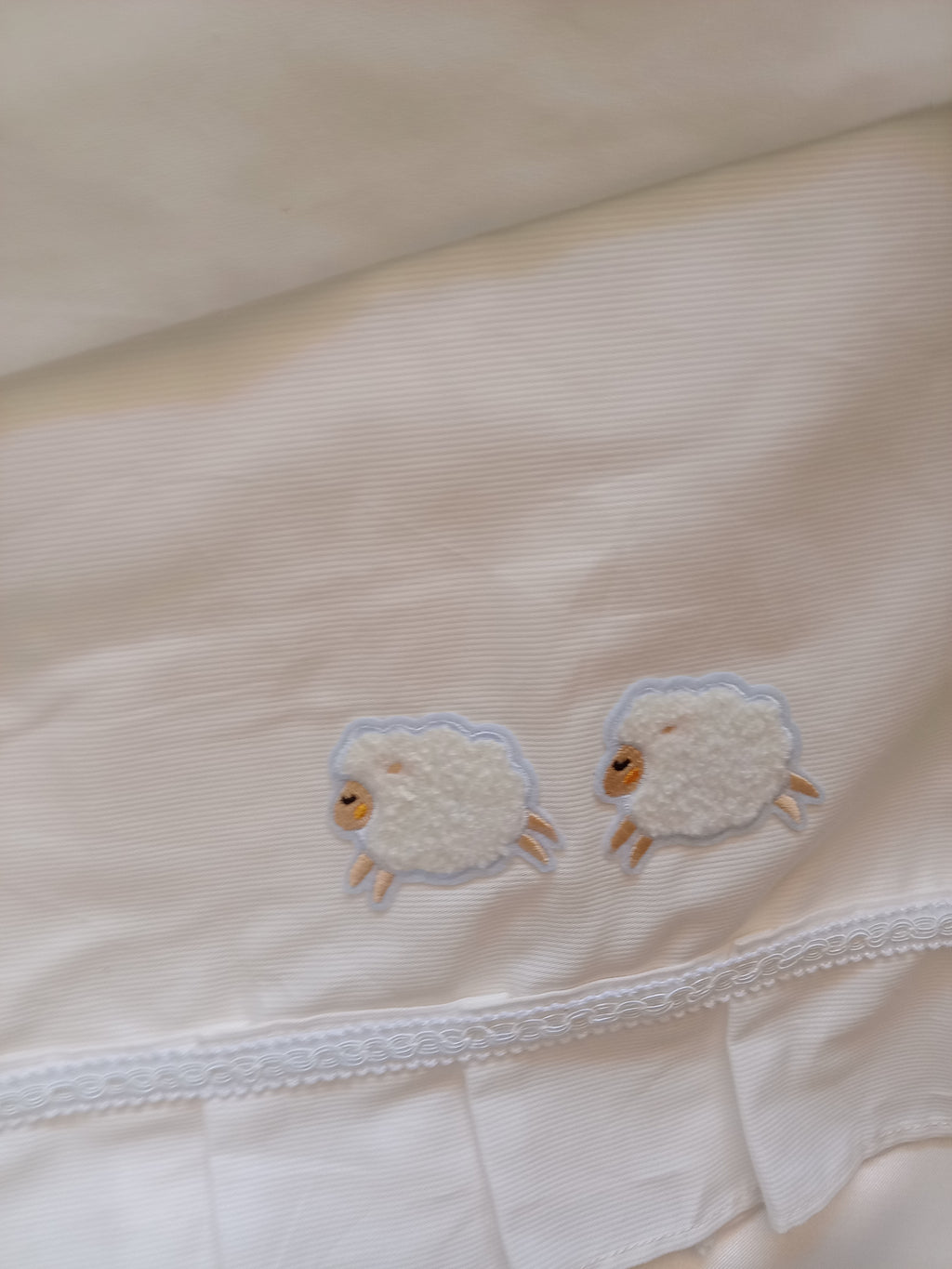 Set Carrozzina con Lenzuolo in Cotone – Realizzato a Mano, Neonato, Personalizzabile