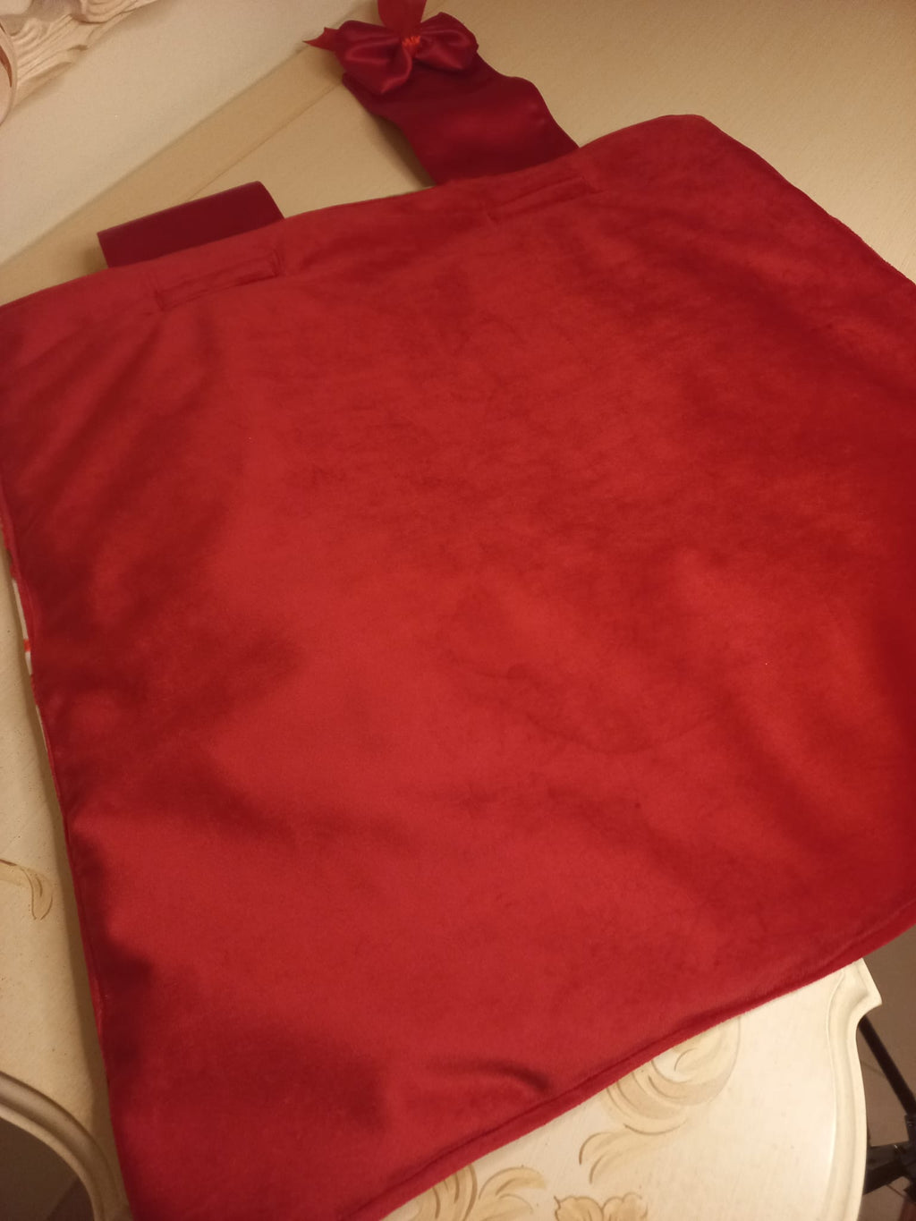 Copriforno Natalizio in Velluto Rosso - Decorazione Cucina