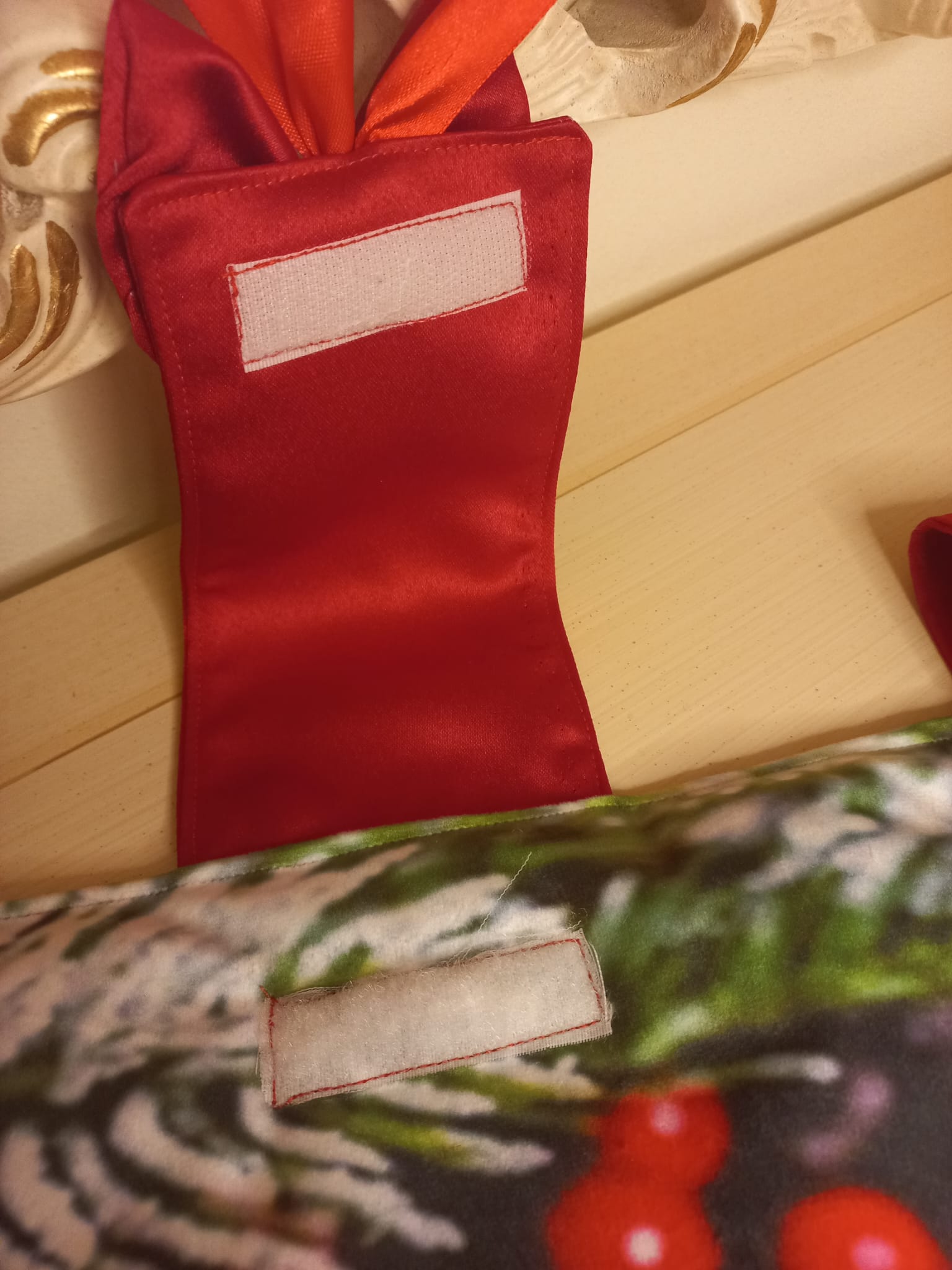 Copriforno Natalizio in Velluto Rosso - Decorazione Cucina