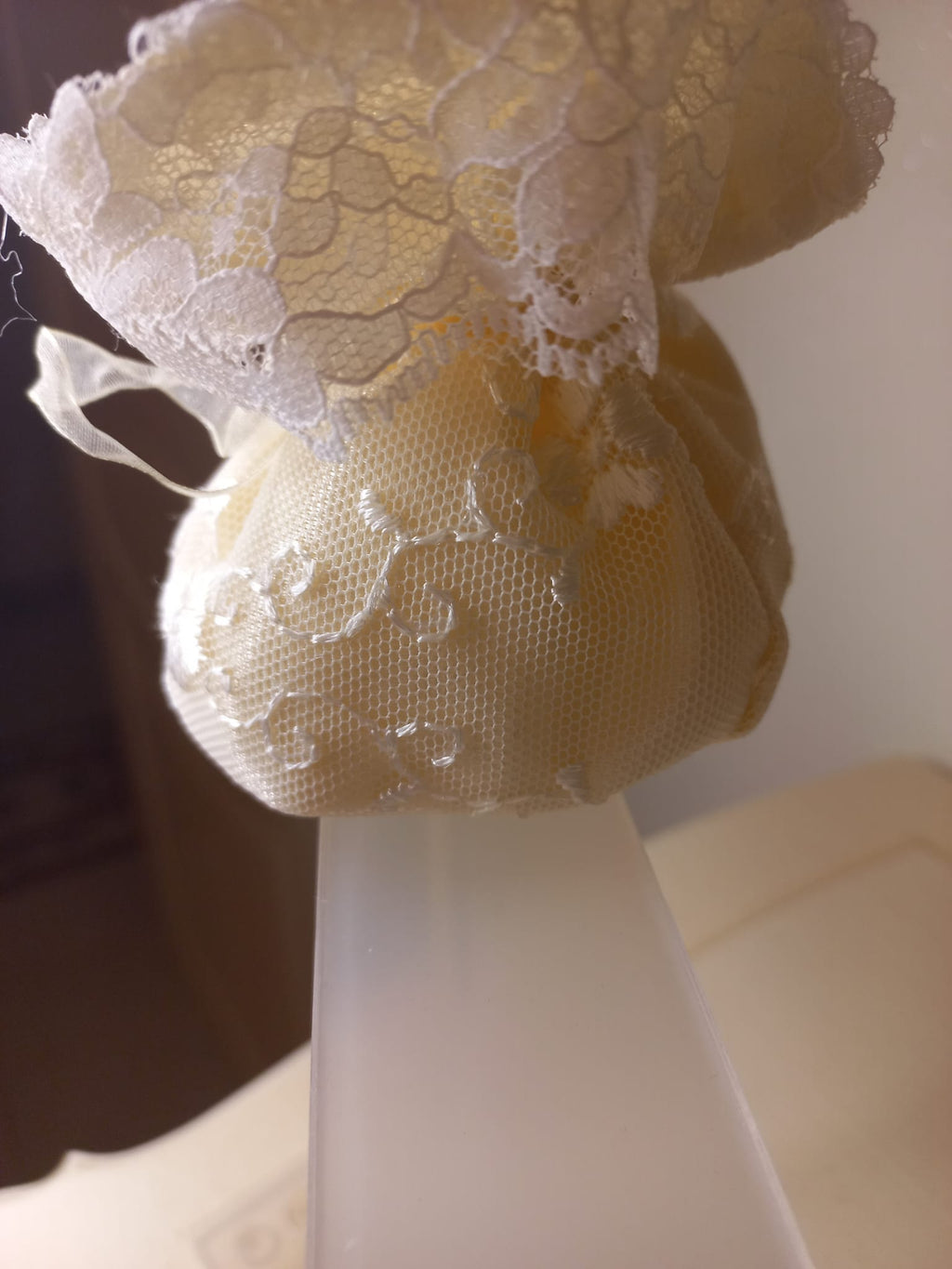 Sacchettino Panna Artigianale - Portaconfetti Portariso Segnaposto Bomboniera