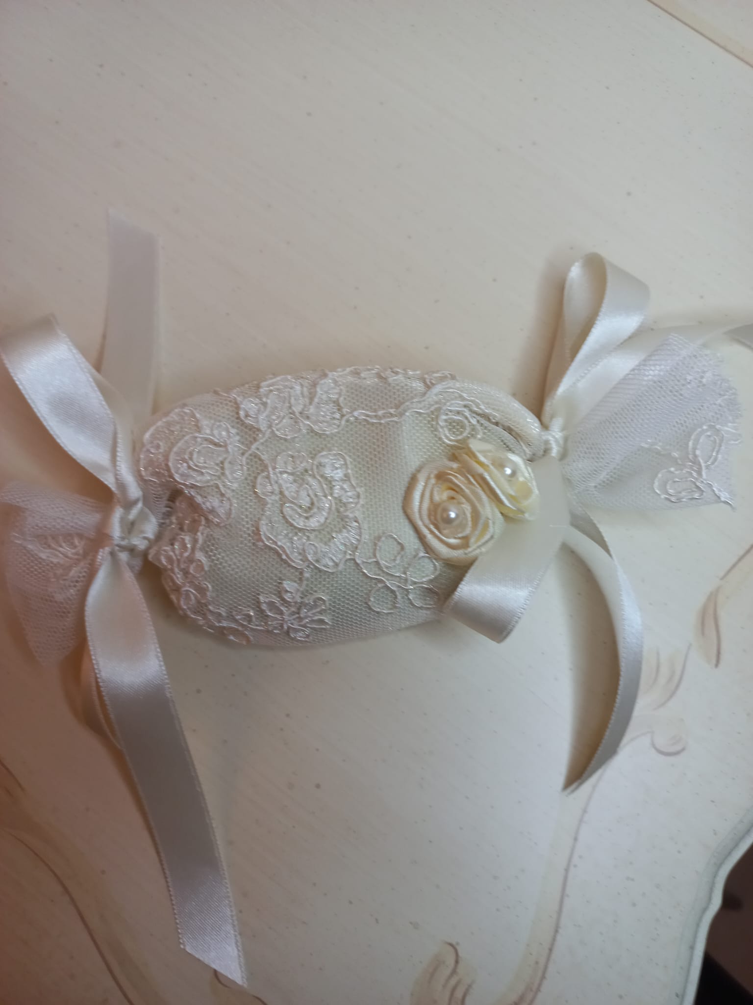 Saponetta a Caramella in Pizzo - Bomboniera Artigianale