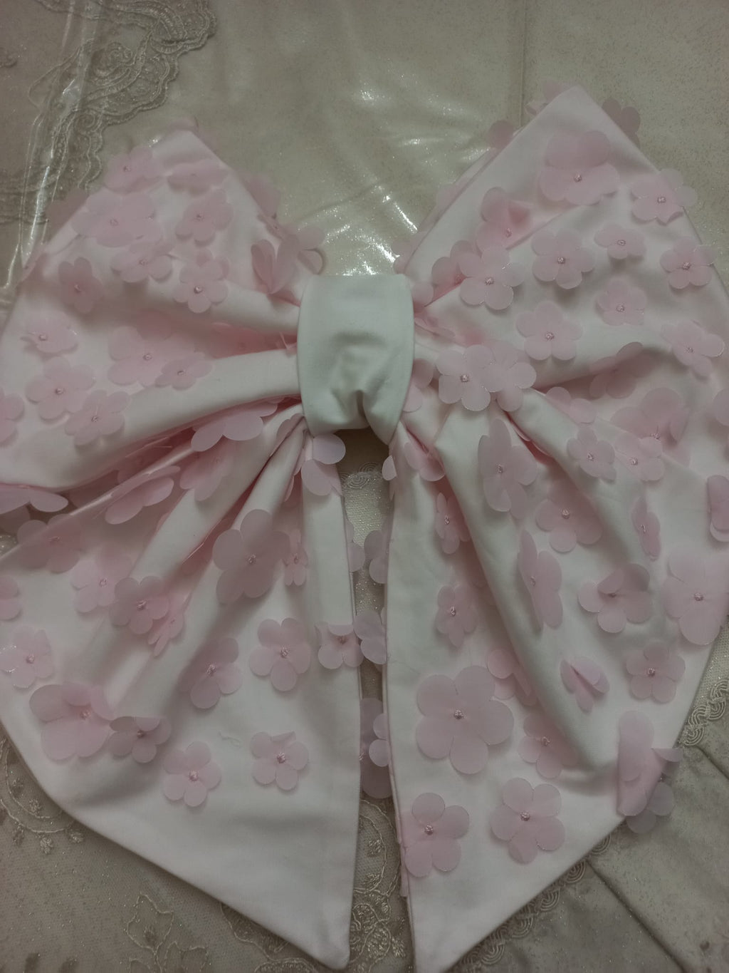 Fiocco Nascita Farfalla in Tulle Rosa – Fatto a Mano, Personalizzabile