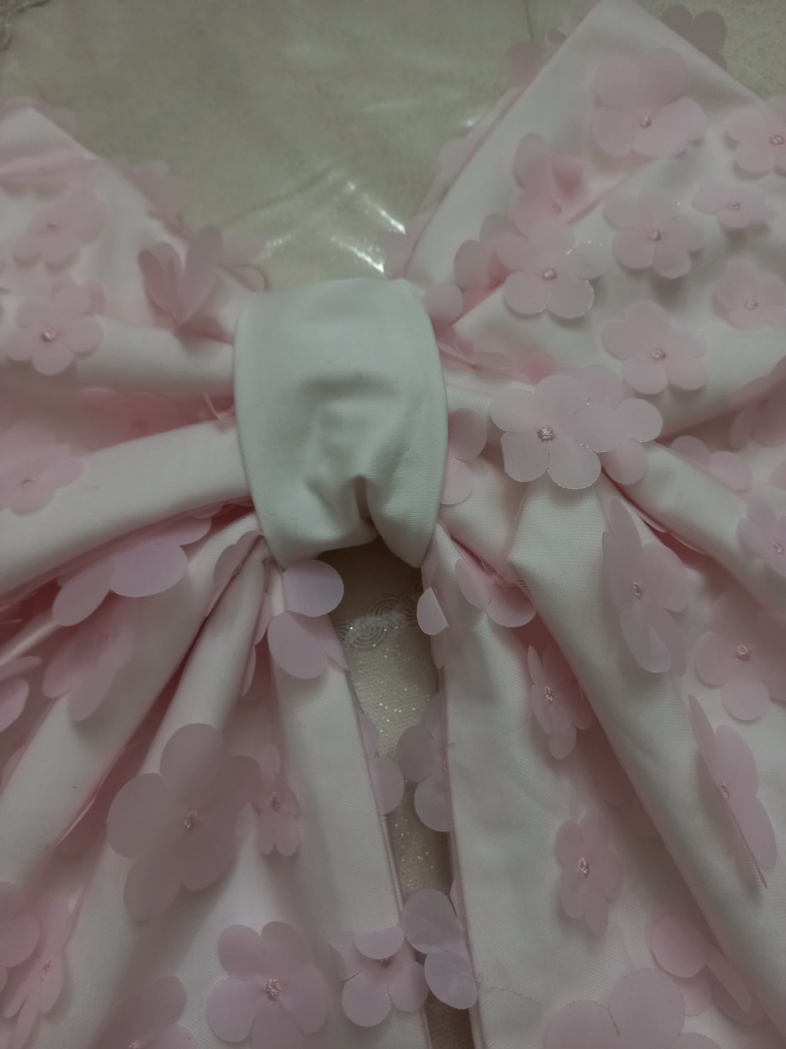 Fiocco Nascita Farfalla in Tulle Rosa – Fatto a Mano, Personalizzabile