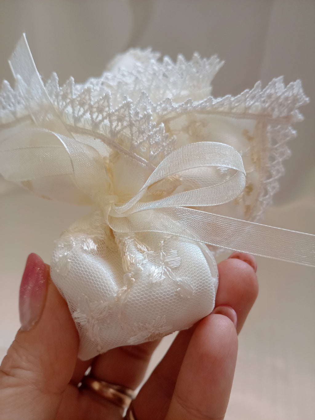 Sacchettino in Pizzo – Portaconfetti, Portariso e Segnaposto Matrimonio