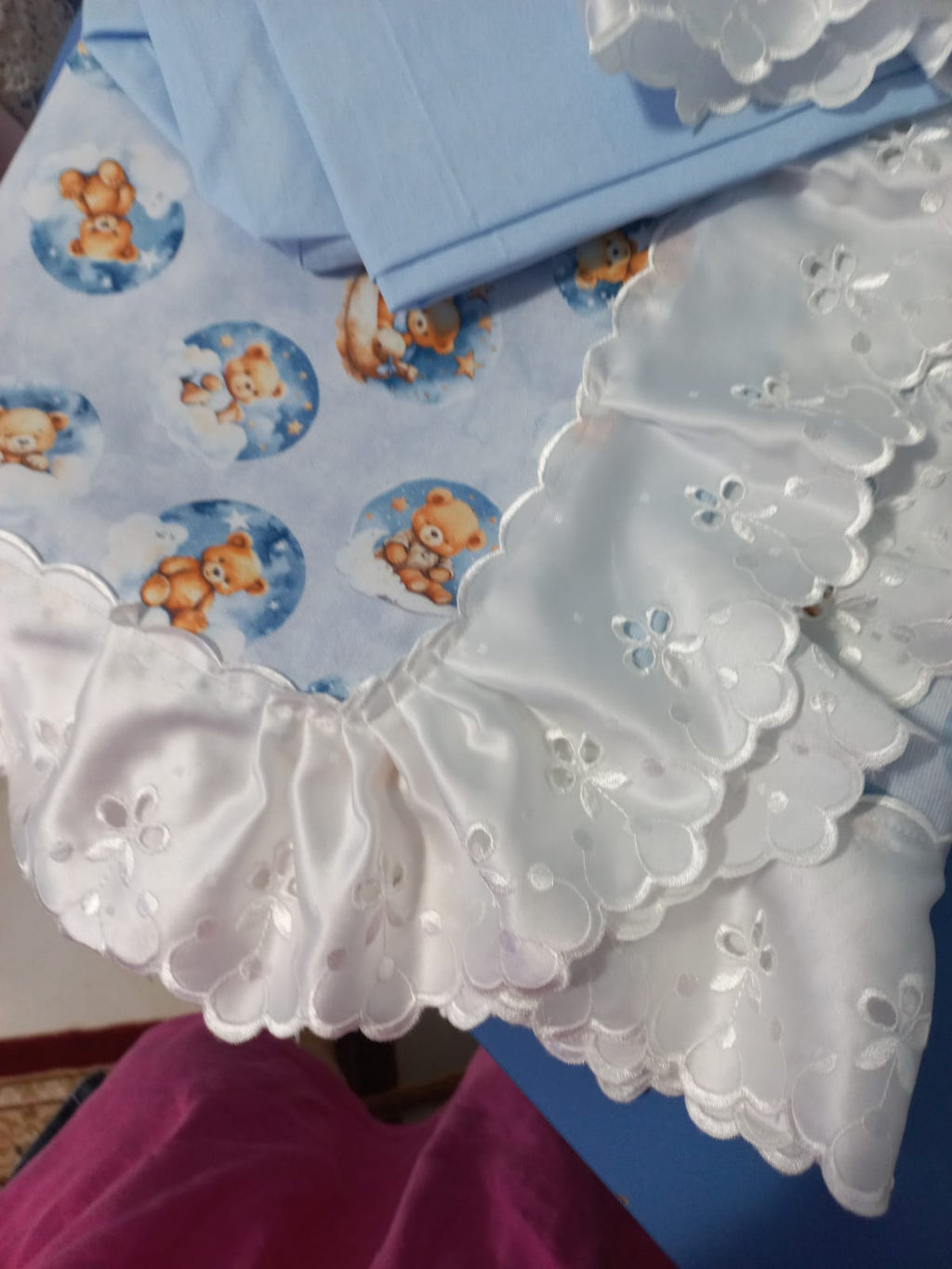Set Coperta Lettino a Sacco con Lenzuolo in Cotone
