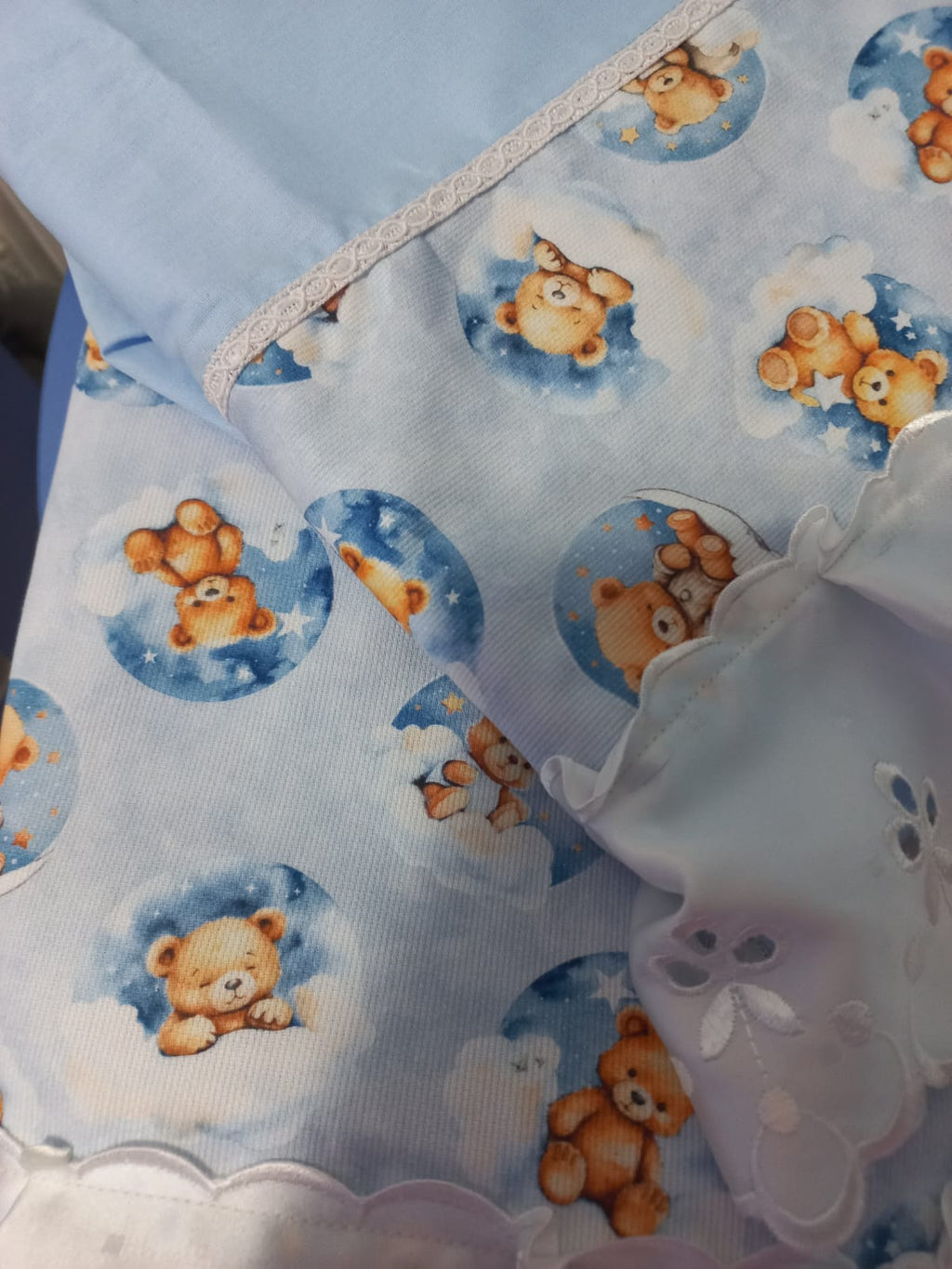 Set Coperta Lettino a Sacco con Lenzuolo in Cotone