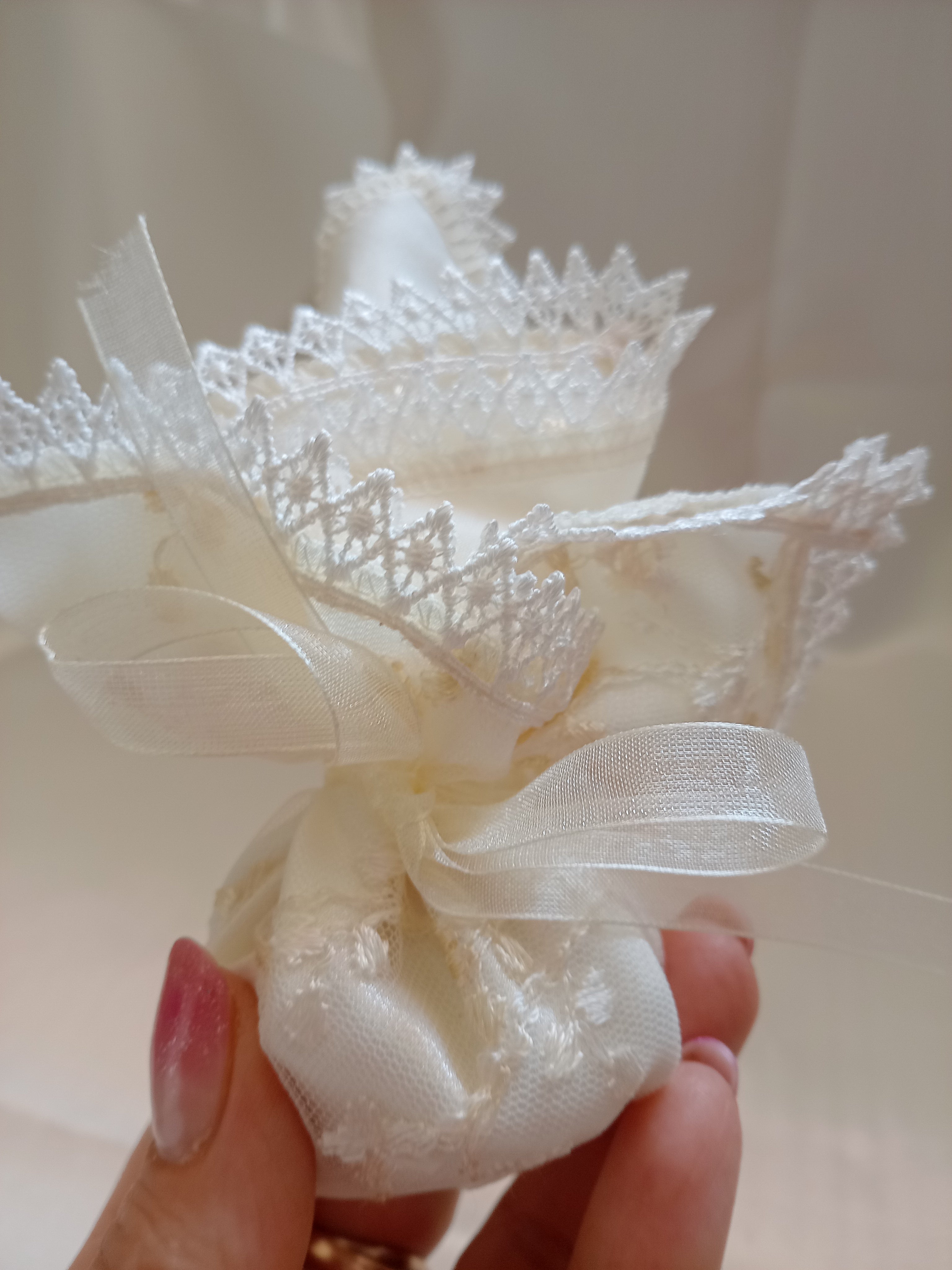 Sacchettino in Pizzo – Portaconfetti, Portariso e Segnaposto Matrimonio