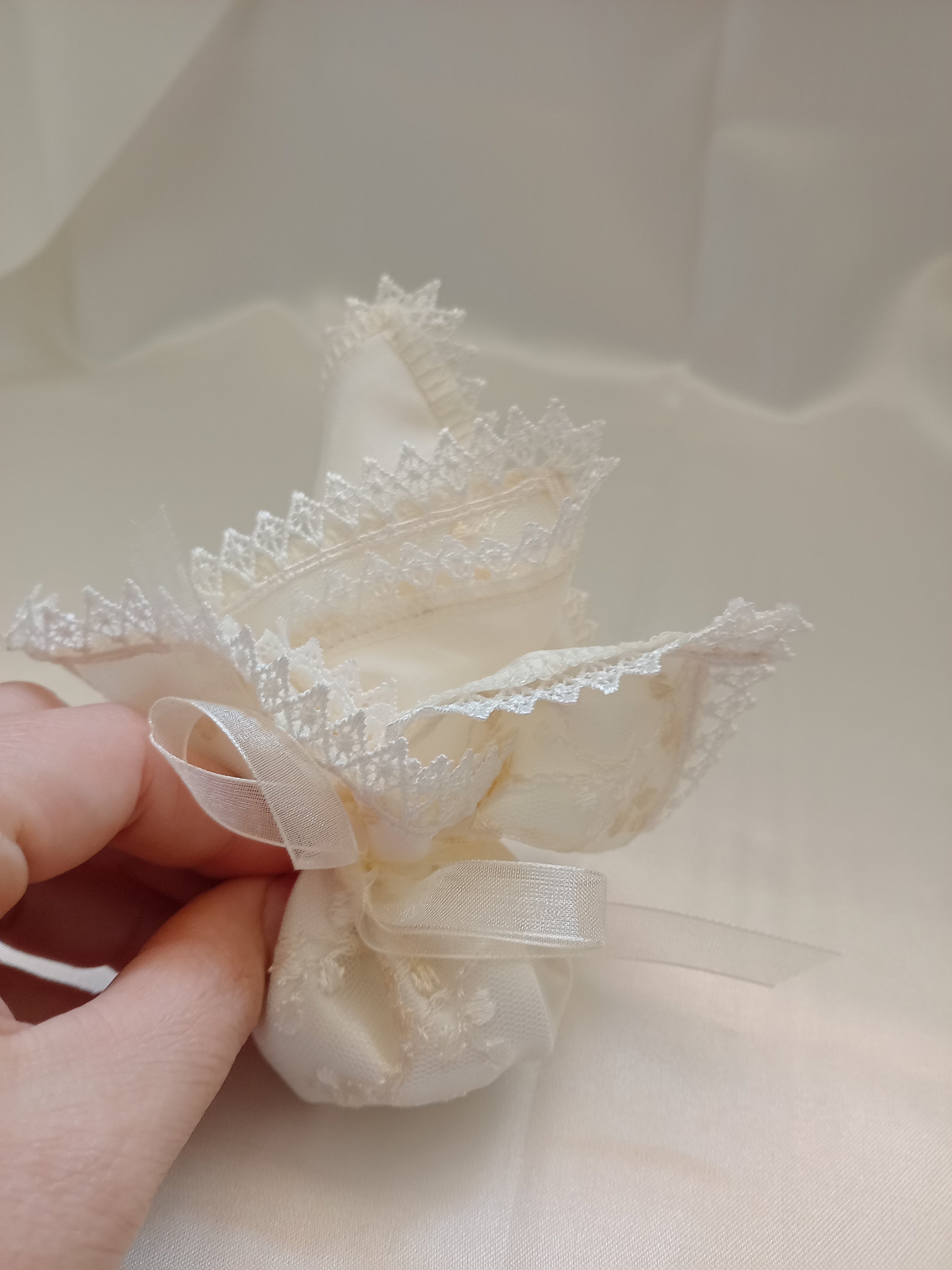 Sacchettino in Pizzo – Portaconfetti, Portariso e Segnaposto Matrimonio