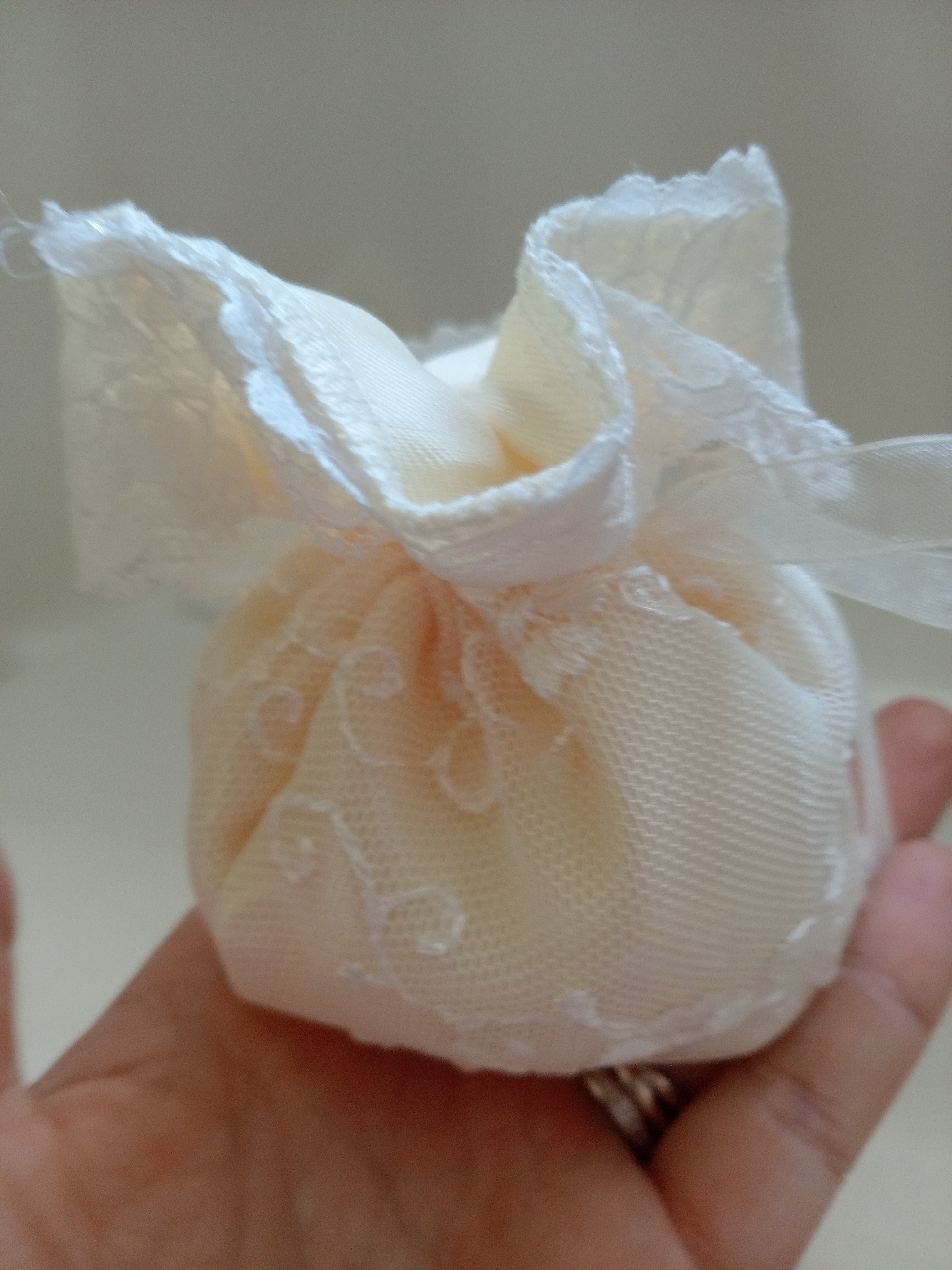 Sacchettino Panna – Portaconfetti, Portariso e Segnaposto per Matrimonio
